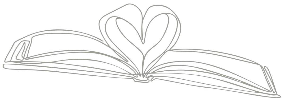 Open Book with heart pages